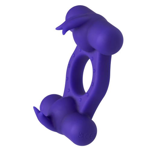 Silicone Rechargeable Triple Orgasm Enhancer -  Purple  4