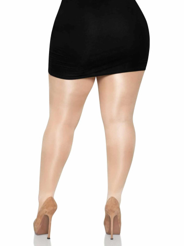 Suki Plus Sheer Tights - Queen - Nude  2