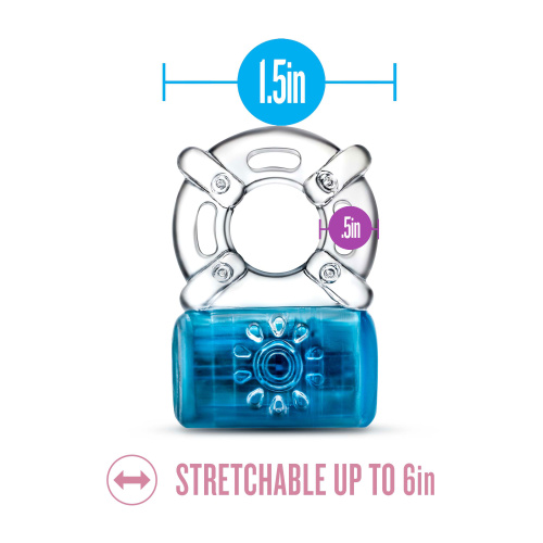 Play With Me - Pleaser Rechargeable C-Ring - Blue  2