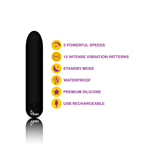 Bombshell Flexible Bullet - Black  4