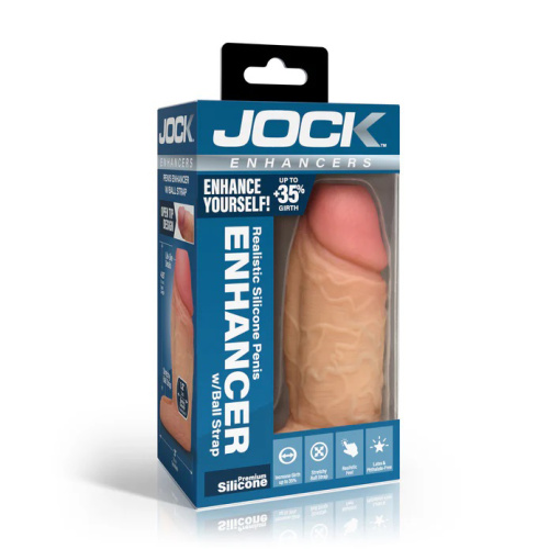 Jock Silicone Penis Extension Sleeve - Light  5