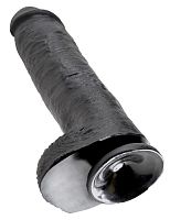 King Cock 11 Inch With Balls - Black