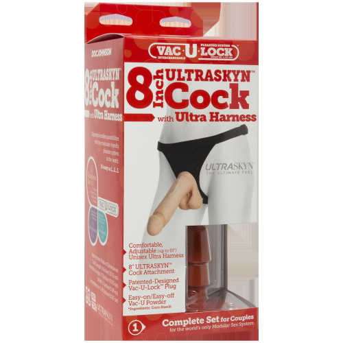 Vac-U-Lock Set - 8 Inch Ultraskyn Ultra Harness  3