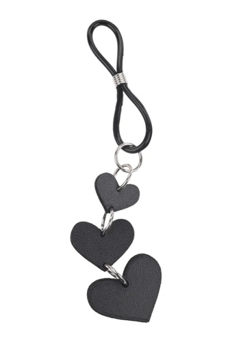 Heart Nipple Ties - Black  2