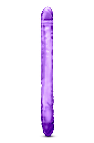 B Yours 18 Inch Double Dildo - Purple  3