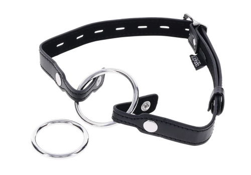 Edge Interchangeable Ring Gag - Black  2