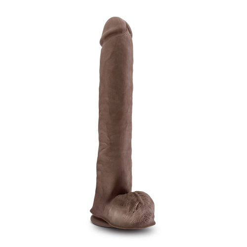 Au Naturel - Daddy - 14 Inch Sensa Feel Dual  Density Dildo - Chocolate  4