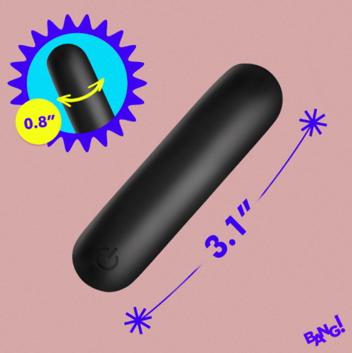 Flexible Silicone Bullet - Black  3