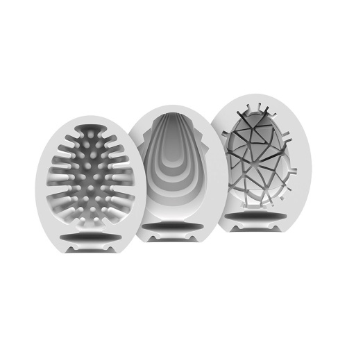 3 Pc Set Masturbator Egg - Naughty - Savage -  Crunchy  2