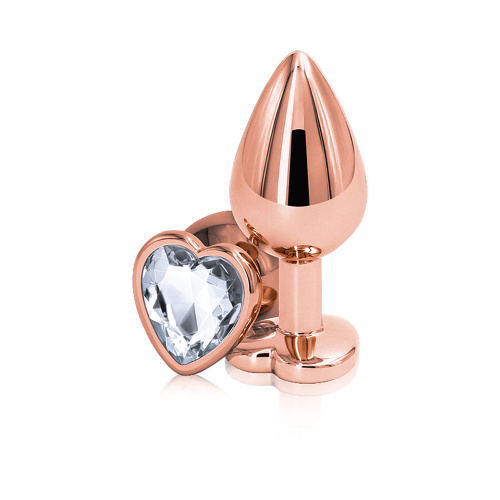 Rear Assets - Rose Gold Heart - Medium - Clear  2
