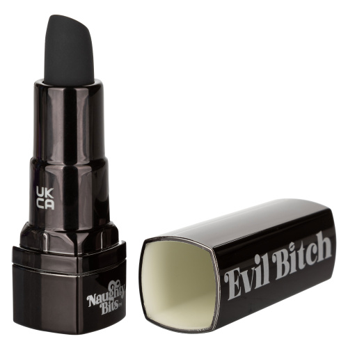 Naughty Bits Evil Bitch Lipstick Vibrator - Black  3
