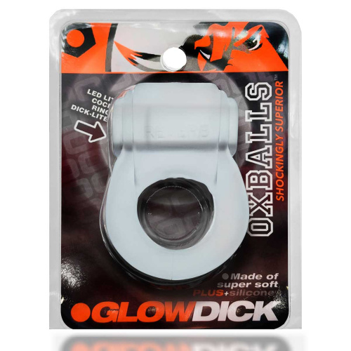 Glowdick Cockring With Led - Clear Ice  5