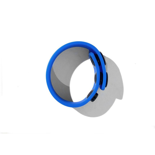 Silicone Cock Strap - Blue  2