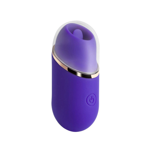 Abby - Mini Clit Licking Vibrator Tongue Sex Toy  - Purple  4