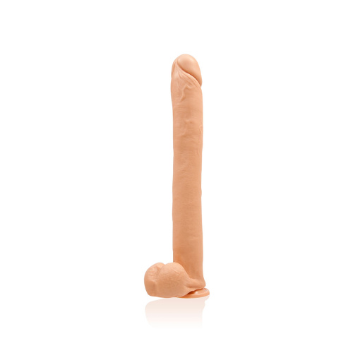 16 Inch Exxxtreme Dong W/suction - Flesh  2