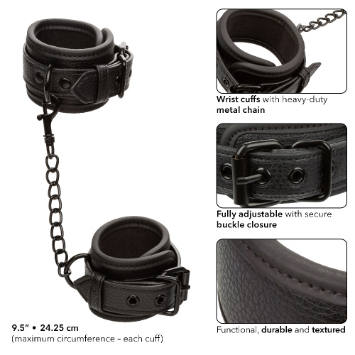 Nocturnal Collection Wrist Cuffs - Black  5
