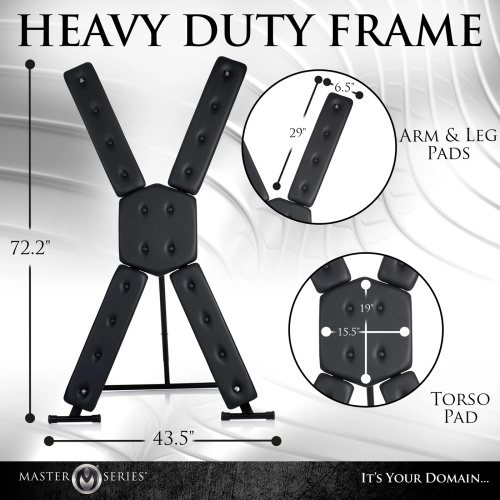 St. Andrew's Cross - Deluxe - Black  5