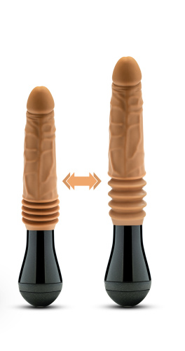 Dr. Skin Silicone - Dr. Arthur - Thrusting  Gyrating Vibrating Dildo - Tan  2