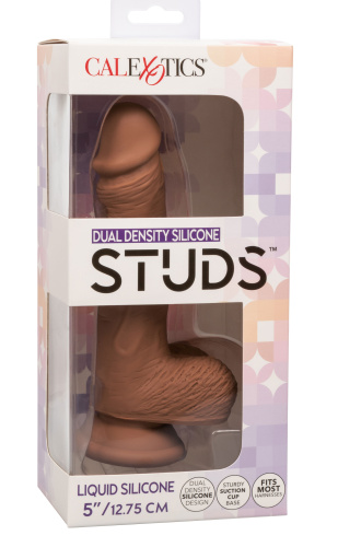 Dual Density Silicone Studs 5 Inch - Brown  4