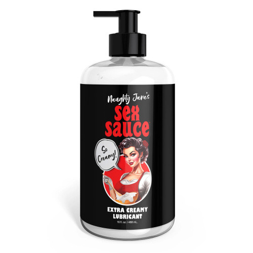 Naughty Jane's Sex Sauce Extra Creamy Lubricant 16 Oz  4
