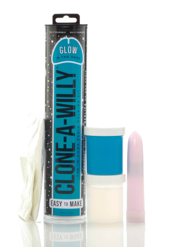 Clone-a-Willy Glow-in-the-Dark Kit - Blue  2