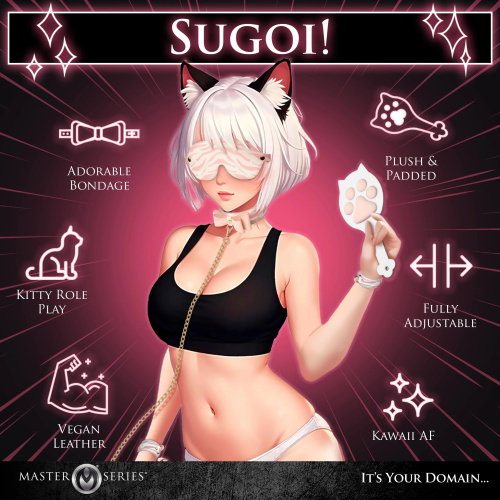 Pink Kitty Bondage Set - White/pink  3