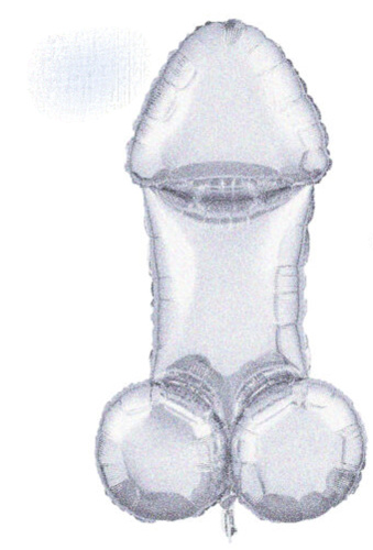 Glitterati Disco Penis 3 Foot Mylar Balloon  2