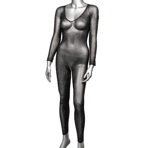 Radiance Crotchless Full Body Suit - One Size - Black  4