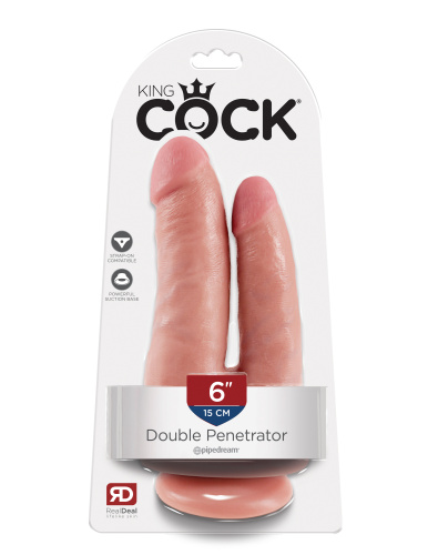 King Cock Double Penetrator - Flesh  5