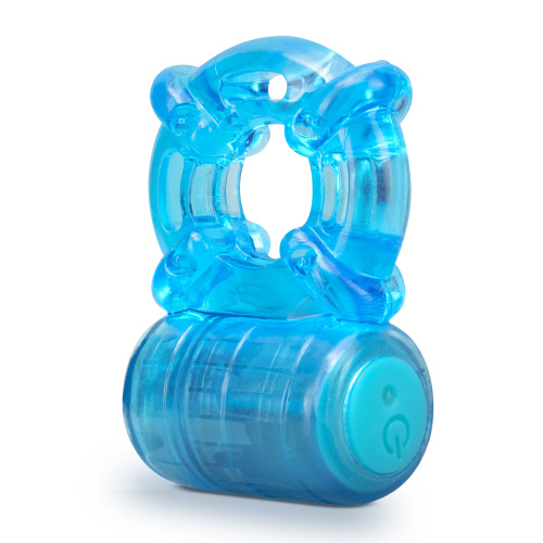 Stay Hard - Rechargeable 5 Function Cock Ring - Blue  3