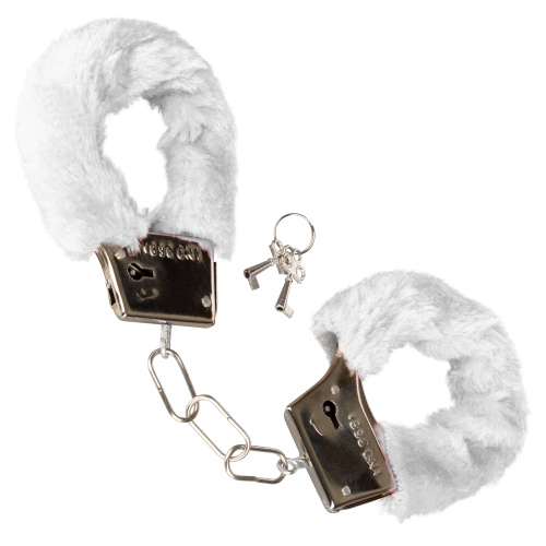Playful Furry Cuffs - White  2