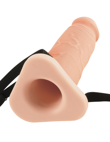 Fantasy X-Tensions 8-Inch Silicone Hollow Extension - Flesh  2