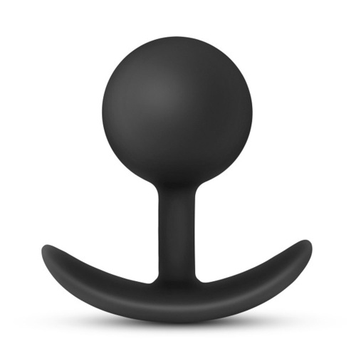 Anal Adventures - Platinum - Silicone Vibra Plug  - Black  3