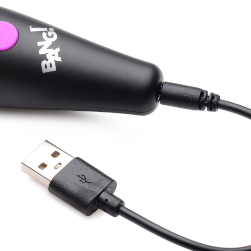 Bang - 10x Vibrating Mini Silicone Wand - Purple  2