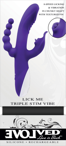 Lick Me - Triple Stim Vibe - Purple  2