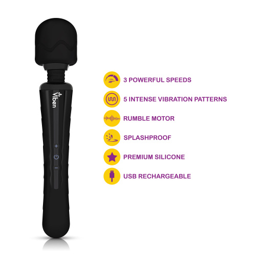 Obsession Wand Massager - Black  3