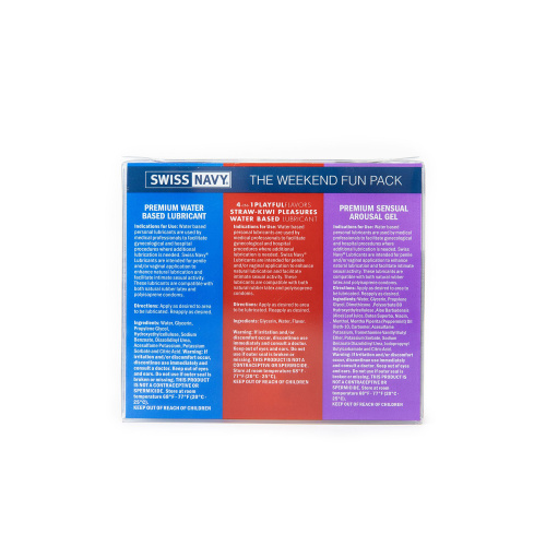 Swiss Navy Weekend Fun Pack 3-1oz  3