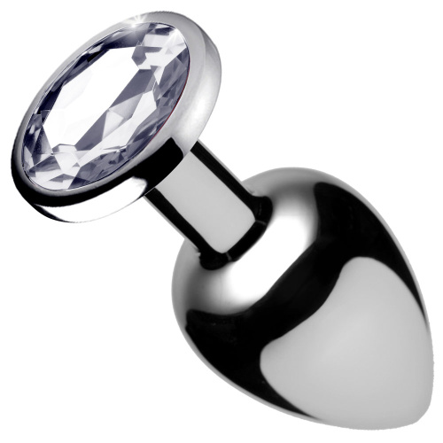 Clear Gem Anal Plug - Medium  2