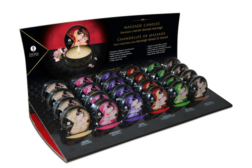 Mini Massage Candle Display - 24 Count  2