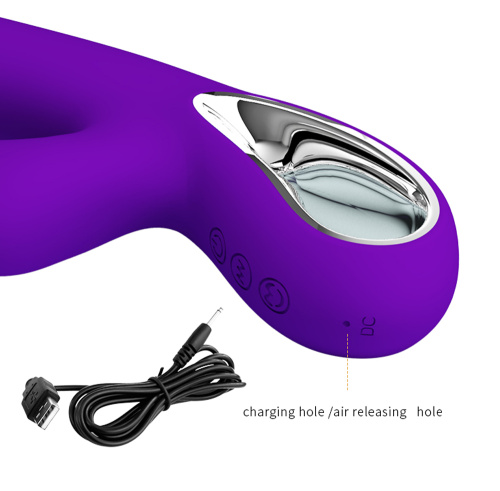 Pretty Love Jersey Sucking and Vibrating Rabbit -  Purple  4