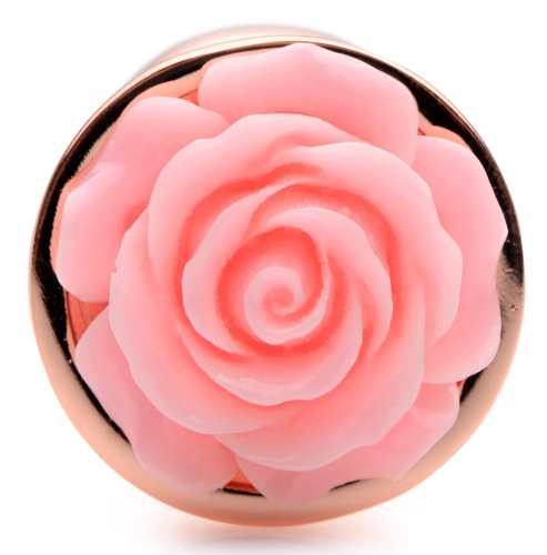 Pink Rose Gold Anal Plug - Small  5