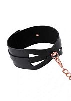 Brat Collar and Leash - Black / Rose Gold