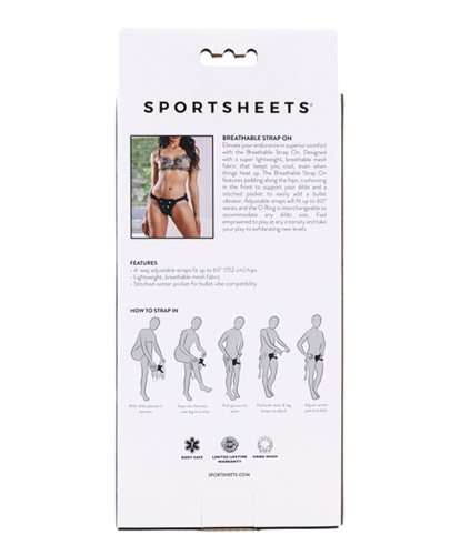 Breathable Strap on - Black  2