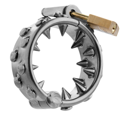 Impaler Locking Cbt Ring With Spikes  2
