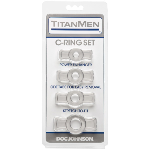 Titanmen Tools Cock Ring Set - Clear  2