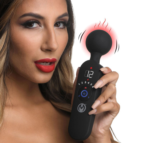 Thunder Wand 72x Silicone Heating Wand Massager - Black  2