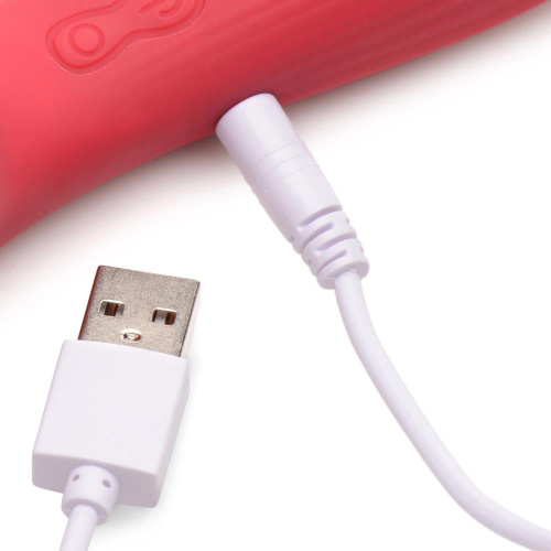 Bloomgasm Passion Petals 10x Suction Rose Vibrator - Red  5