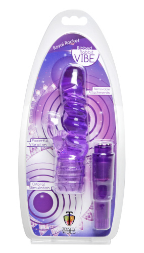 Royal Rocket Ribbed Rabbit Vive - Purple  3