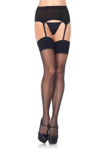 Zara Garter Belt and Stocking - Queen - Black  3