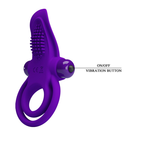 Pretty Love Vibrant Penis Ring - Purple  3